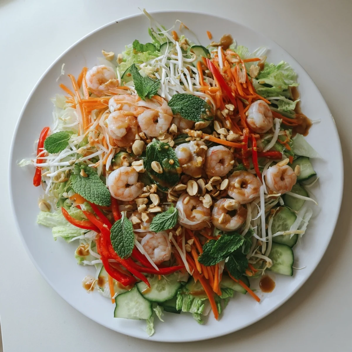 Spring Roll Salad Spicy Ginger