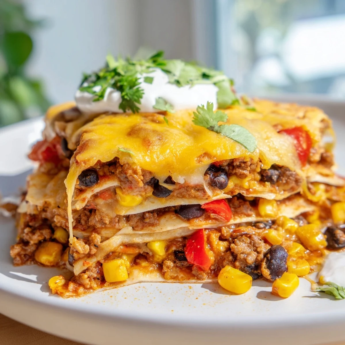 Mexican Lasagna Tex-Mex Layers
