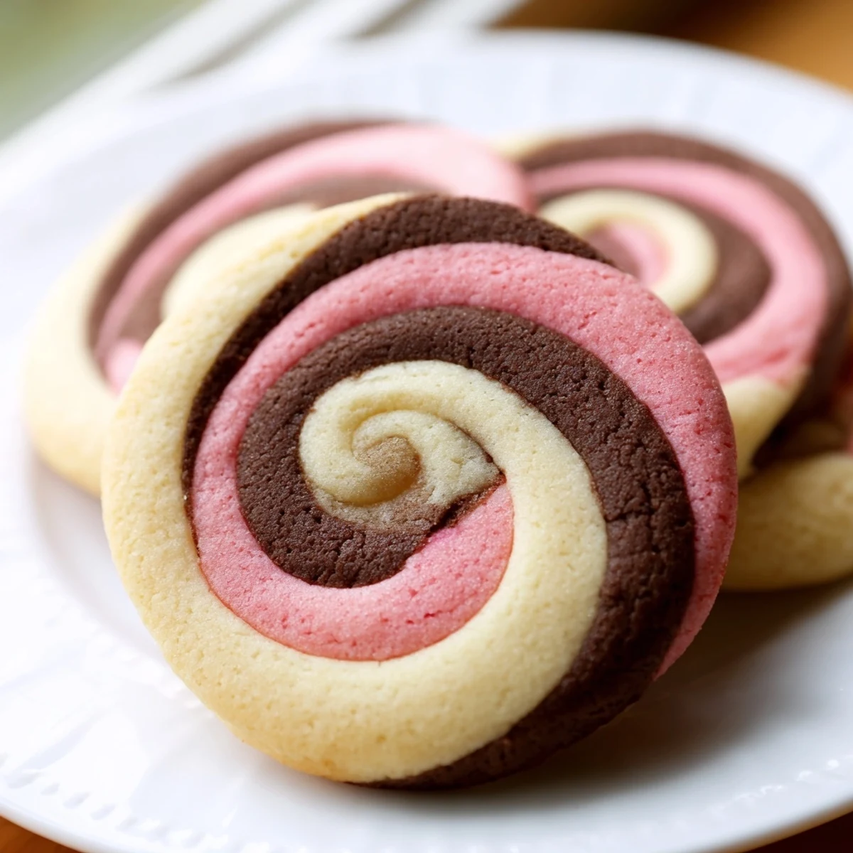 Neapolitan Swirl Cookies