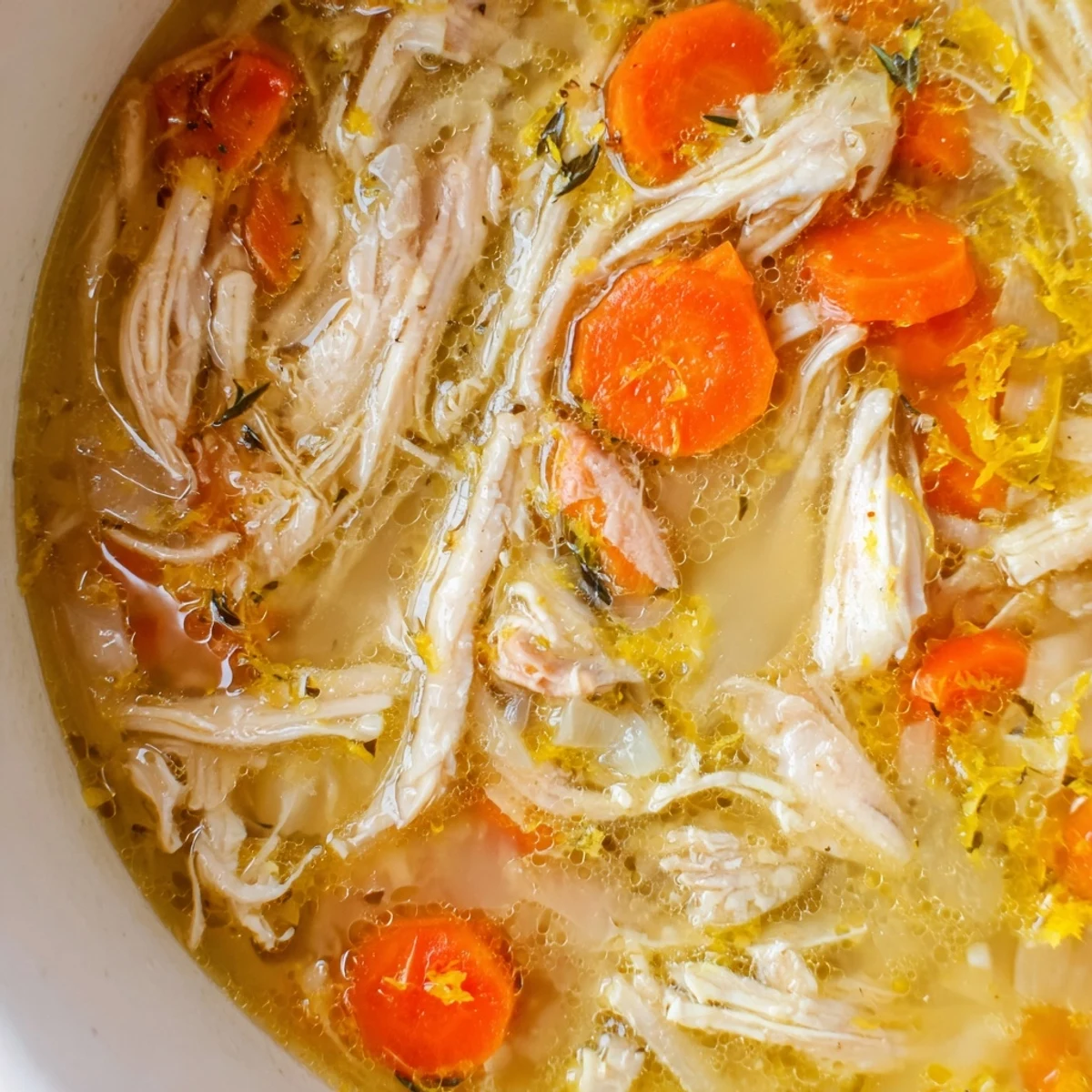 Crockpot Lemon Chicken Soup