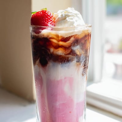 Strawberry Cream Cold Latte