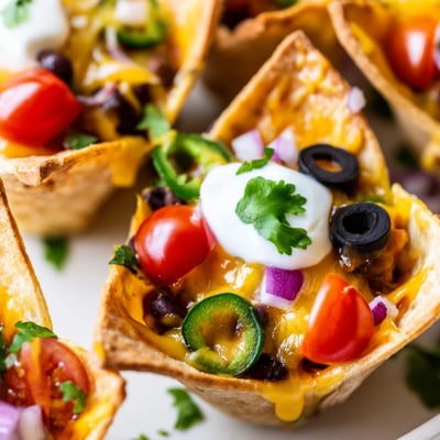 Cheesy Nacho Cups Game Day