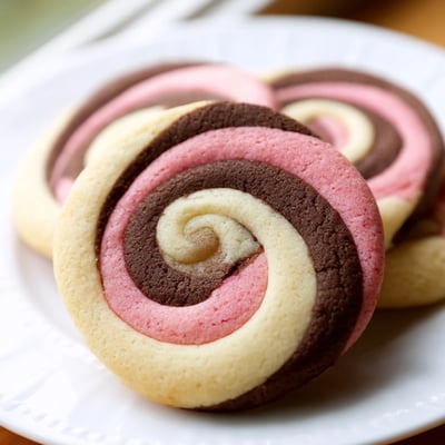 Neapolitan Swirl Cookies