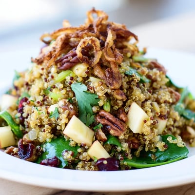 Honey Mustard Quinoa Apple Salad